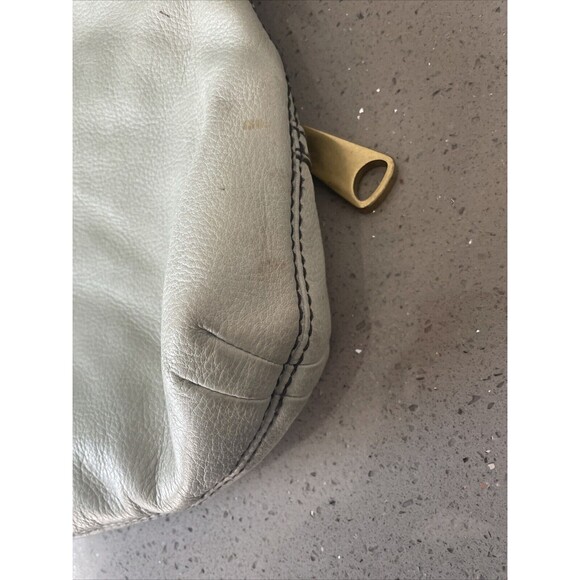 FOSSIL Explorer Flap Foldover Hobo Light blue Leather Slouch Shoulder Bag - Picture 5 of 16